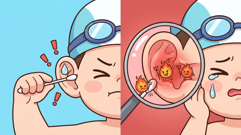 수영장 물 빼려다 중이염 걸리는 이유와 안전한 해결법
