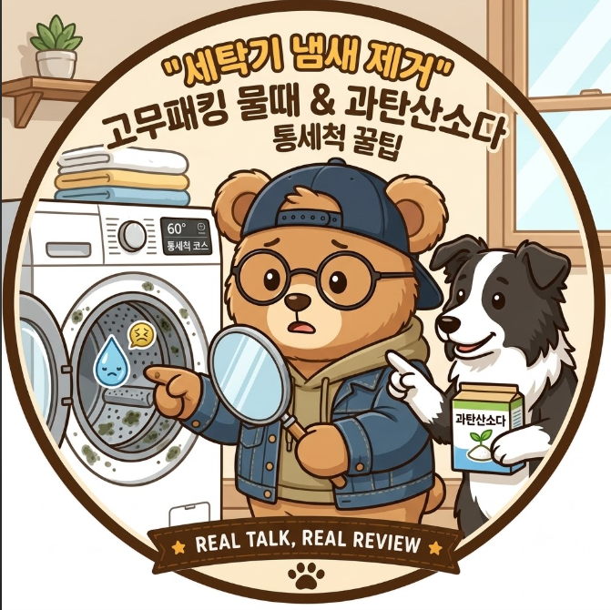 [세탁기 통세척 방법] "빨래에서 자꾸 퀴퀴한 냄새가?!" 드럼세탁기 고무패킹 물때 제거 꿀팁