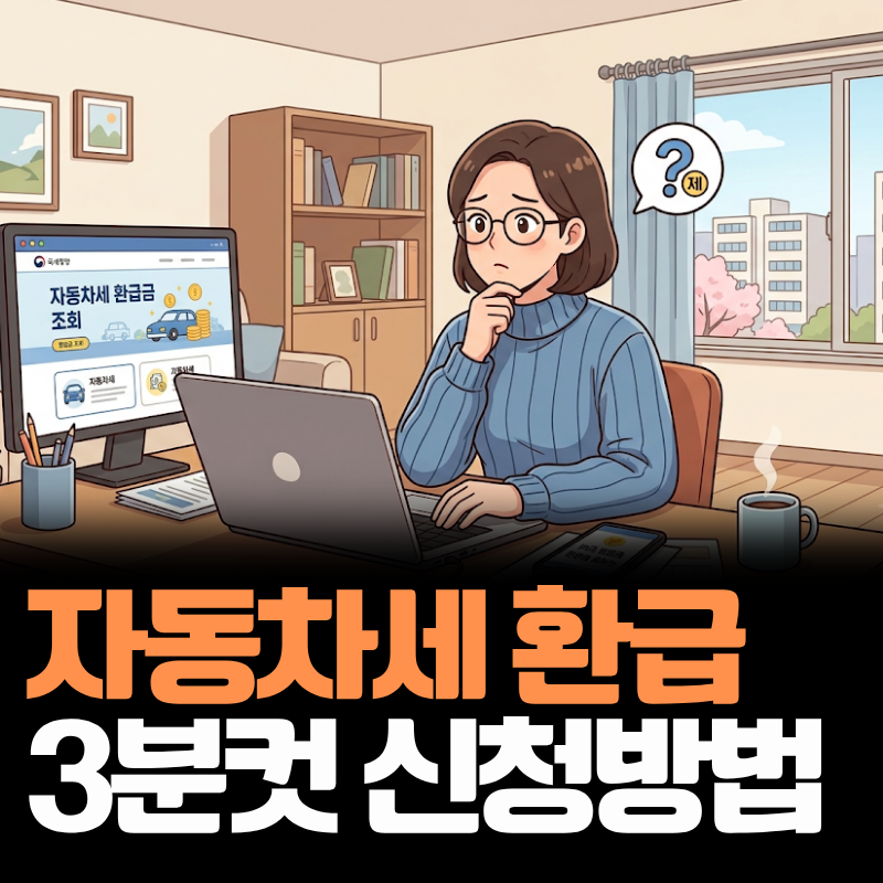 자동차세 환급 3분컷, 위택스 조회 안 뜰 때 해결 꿀팁