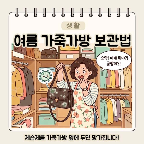 장마철 가죽 가방·명품 신발 보관할 때 물먹는 하마 쓰면 안 되는 이유 — 대나무숯·실리카....