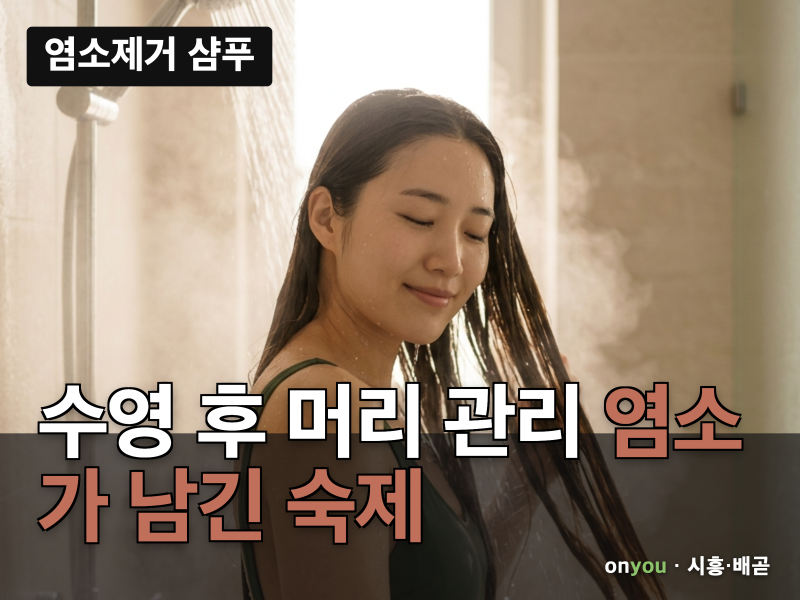 염소제거 샴푸, 수영 다니는 사람 머릿결이 갈라지는 이유