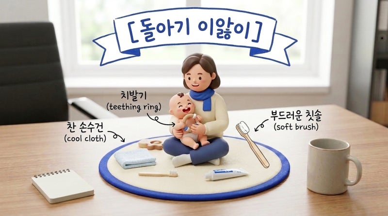 돌아기 이앓이 시기 이갈이 증상 간식과 치발기 어떻게 선택할까