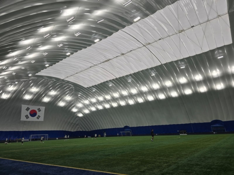 국내최초 규격사이즈 실내축구장 경주 스마트에어돔 후기
