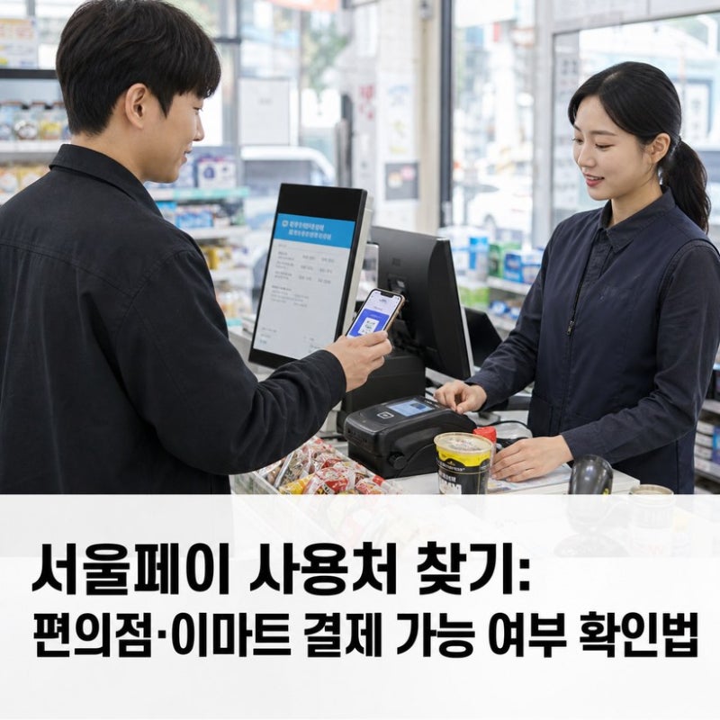 서울페이 사용처 찾기: 편의점·이마트 결제 가능 여부 확인법