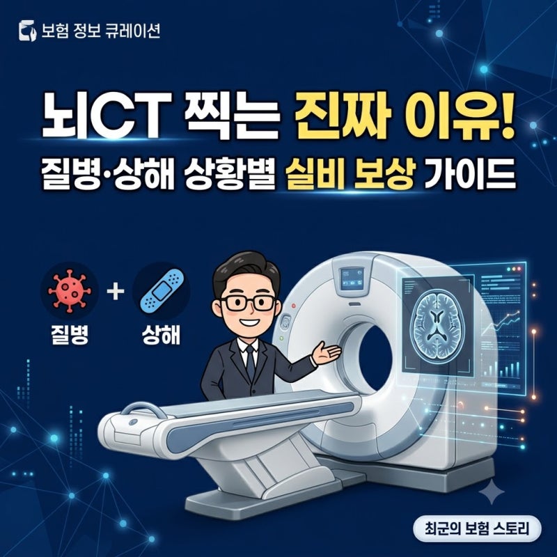 뇌CT 찍는 이유 질병 및 상해 상황별 실비 보상 기준