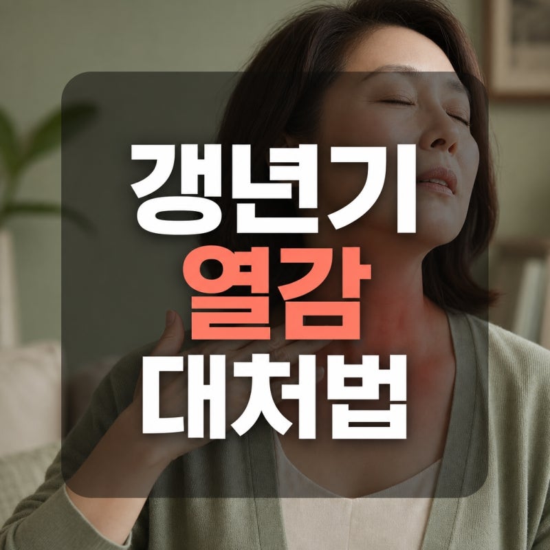 얼굴 화끈거림·야간 발한, 갱년기라면 이렇게 관리하세요