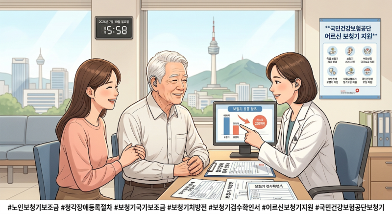 노인 보청기 국가 보조금 신청 자격과 131만 원 지원받는 법 총정리