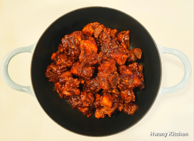 주말 특별요리, 매운돼지갈비찜으로 푸짐한 한 끼~ 매운돼지갈비찜 레시피