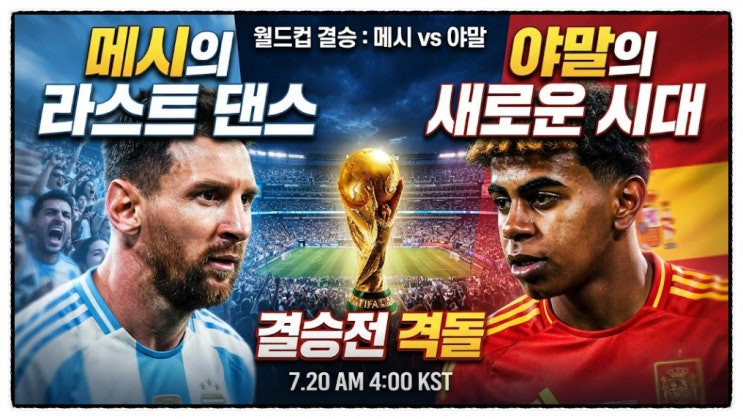 2026북중미 <b>월드컵</b> 결승전,아르헨티나 VS <b>스페인</b> 누가 이겨도... 