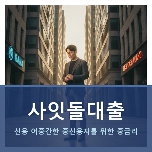 사잇돌대출 총정리 — 신용 어중간해서 은행도 서민대출도 애매했다면