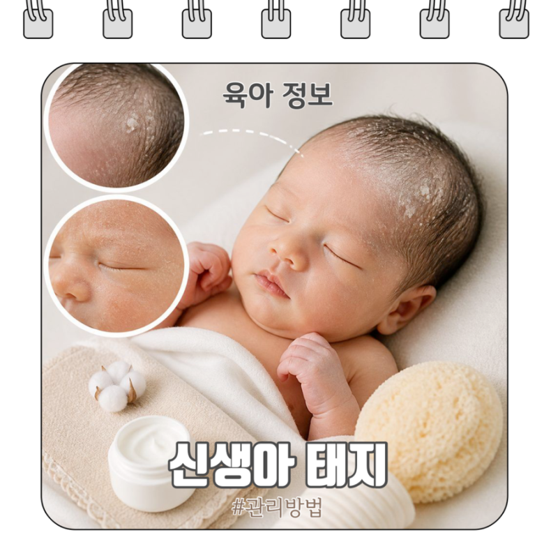 신생아 태지 뜻 아기 각질 관리 방법