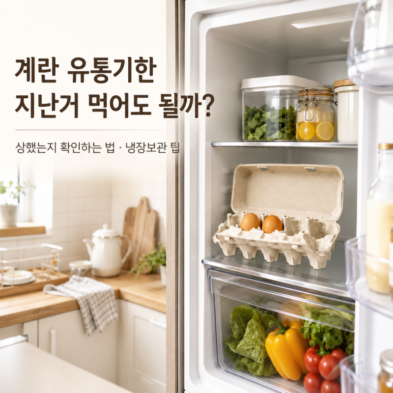 계란 유통기한 지난 거 먹어도 괜찮을까?상했는지 확인하는 법 냉장보관 팁