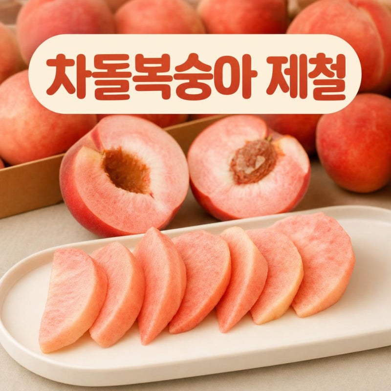 차돌복숭아 제철 시기, 아삭함이 가장 좋은 때가 궁금하다면