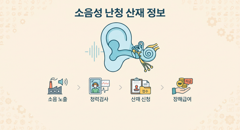 2026년 7월 시행! 소음성 난청 산재 장해급여 청구 핵심 가이드