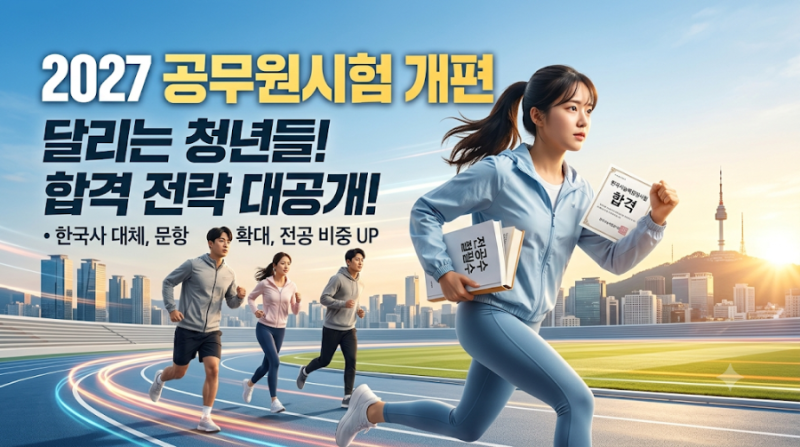 2027 공무원 시험 대개편 분석: 한능검 대체와 25문항 확대, 살아남는 3가지 전략