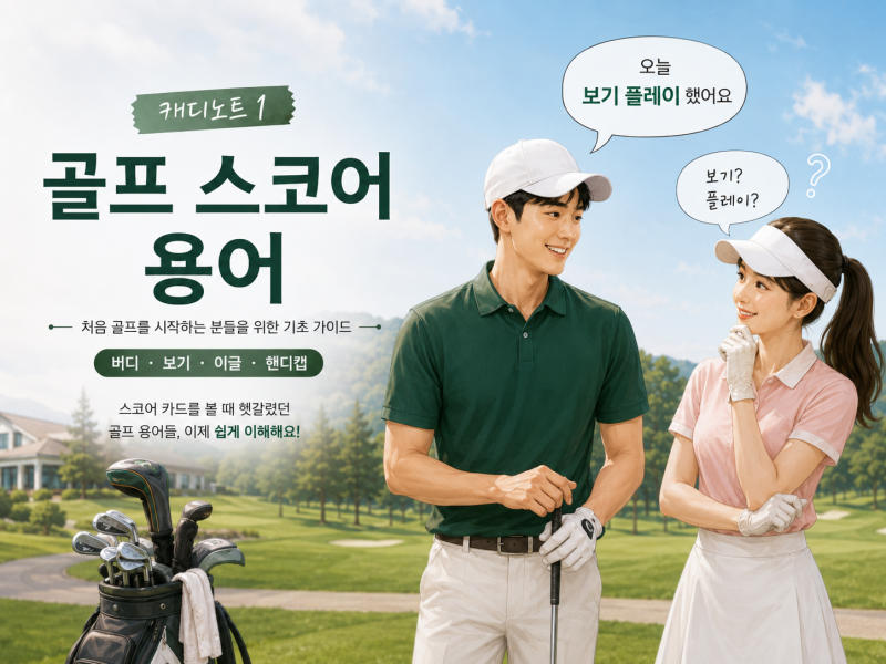 골프 스코어 용어 완전정복 (feat. 이거 모르면 라운딩 내내 벙어리)