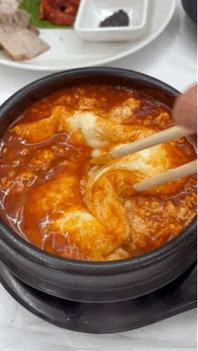 강릉 중앙시장 맛집 '온정당' 치즈쫄면순두부(공휴일 웨이팅 후기)