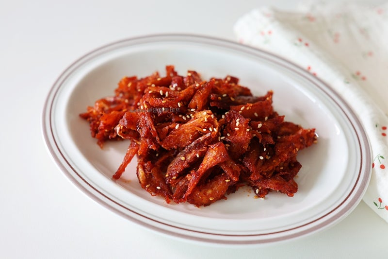 황태채 무침 레시피 요리 북어채무침