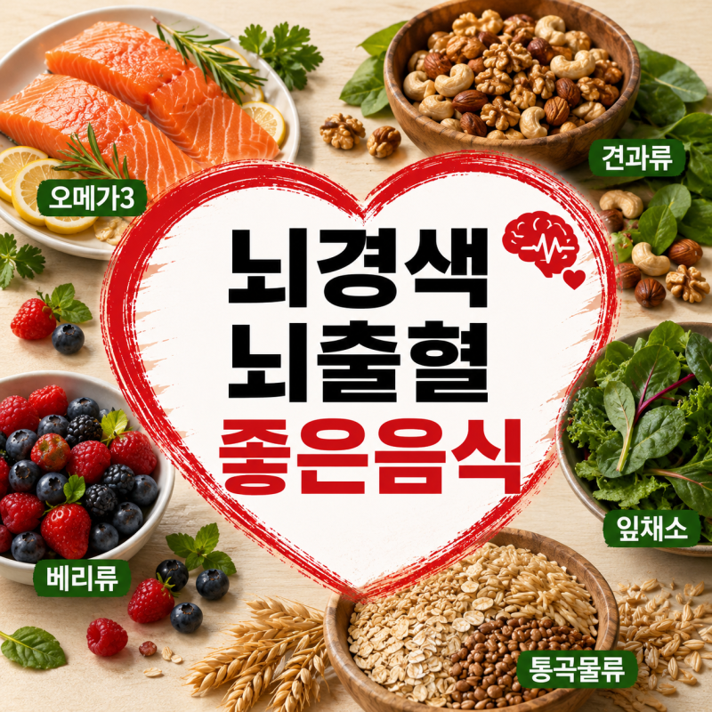 뇌경색·뇌출혈 환자 특징과 뇌경색·뇌출혈 예방에 좋은 음식