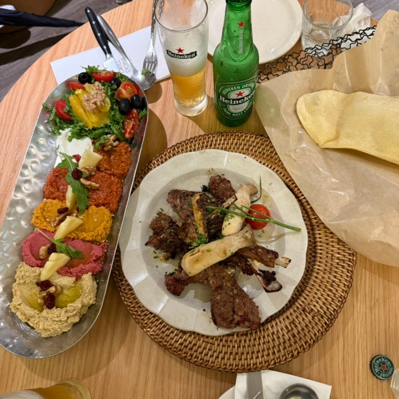 [서울 한남] 리움미술관 근처 한남동맛집 “그릴도하”한남점 양갈비•후무스 강추 내돈내....