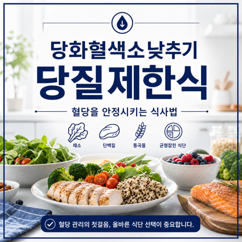 당화혈색소낮추기, 당질제한식은 어떻게 해야 할까? 혈당을 안정시키는 식사법