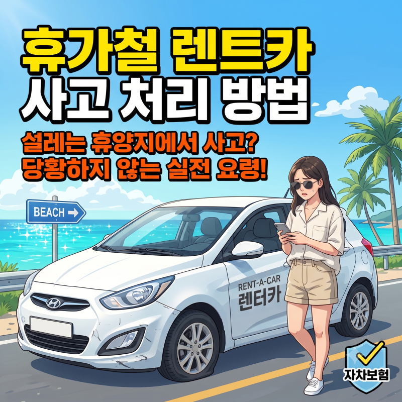 휴가철 렌터카 보험 처리 및 사고 발생 시 대처법