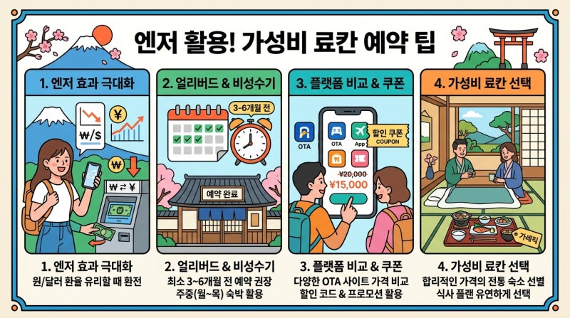 엔저 활용 일본 료칸 가성비 예약하는 꿀팁 정리