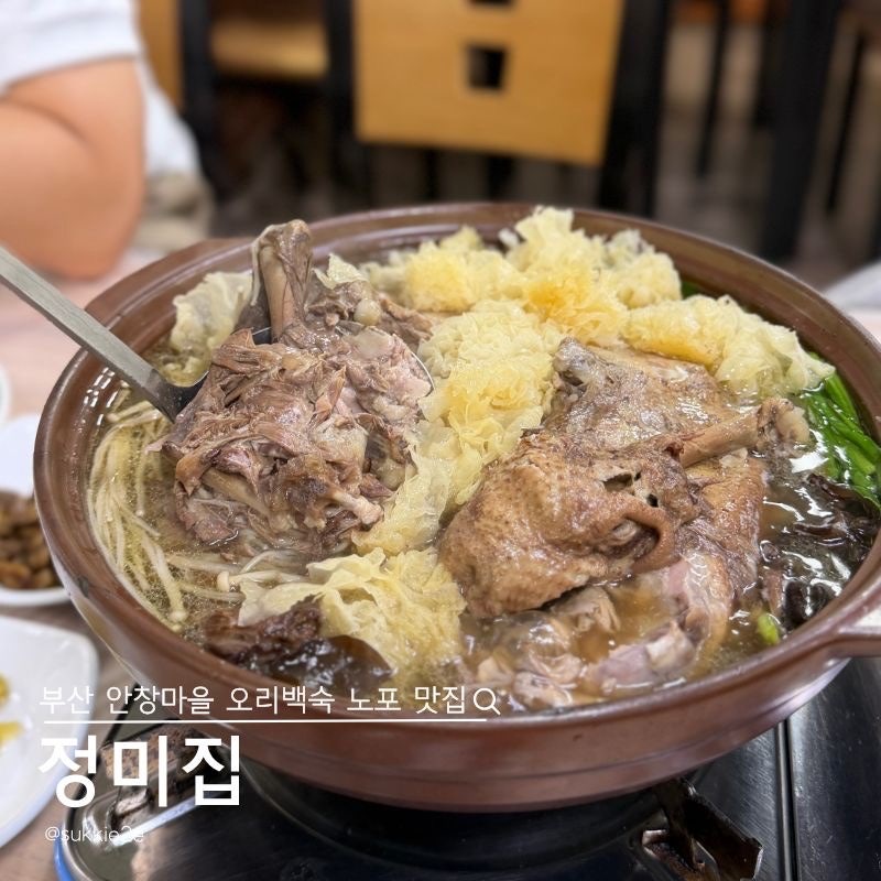 부산 안창마을 맛집 정미집 | 30년 노포에서 먹는 진한 옻오리백숙 현지인 추천집