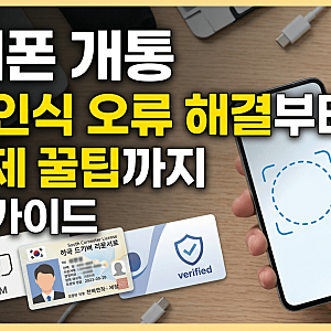 휴대폰 개통 안면인식 오류 해결부터 자급제 꿀팁까지 완벽 가이드