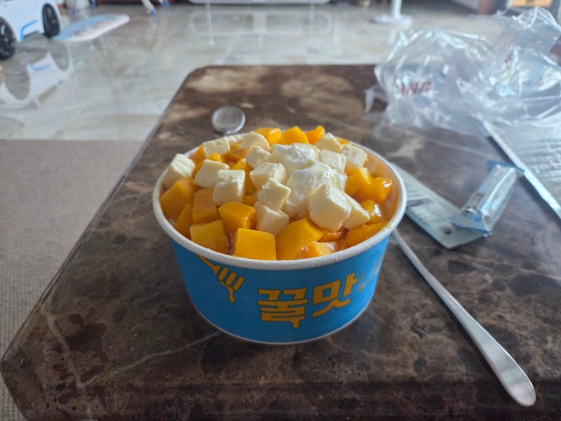 설빙 치즈 망고빙수 가격 칼로리 후기 총정리