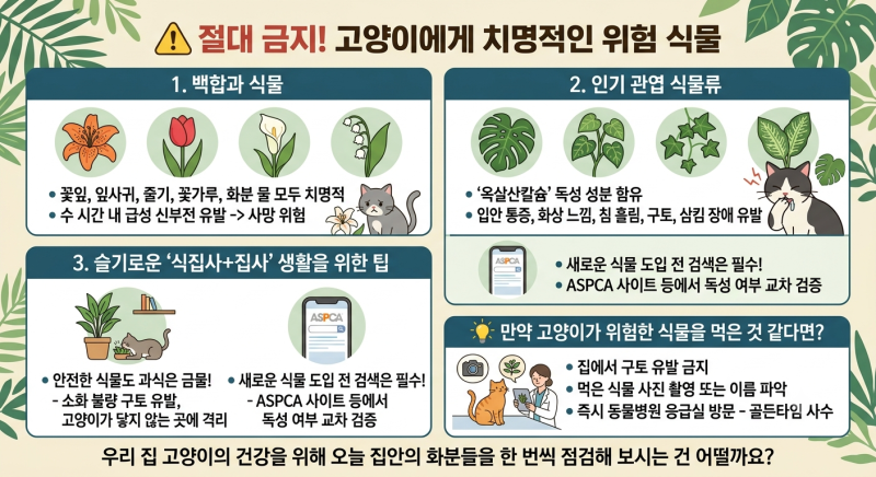 고양이에게 치명적인 식물 총정리!