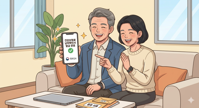 1분 컷 해결! 2026년 하반기 건강보험료 납부확인서 모바일 및 정부24 초간단 발급 매뉴얼