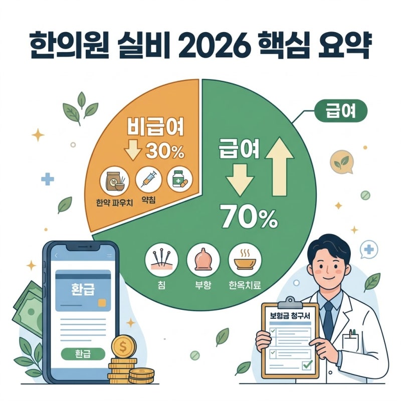 한의원 실비 보험 처리 가능한 급여 비급여 기준과 청구 서류 안내