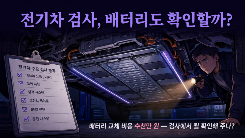 전기차 검사에서 배터리도 확인할까? 검사 항목·비용·불합격 사례까지 2026 최신 총정리