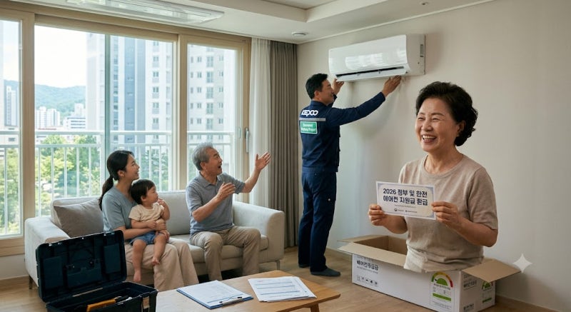 2026 에어컨 지원금 받는 방법 총정리 (소상공인, 다자녀, 환급 신청)