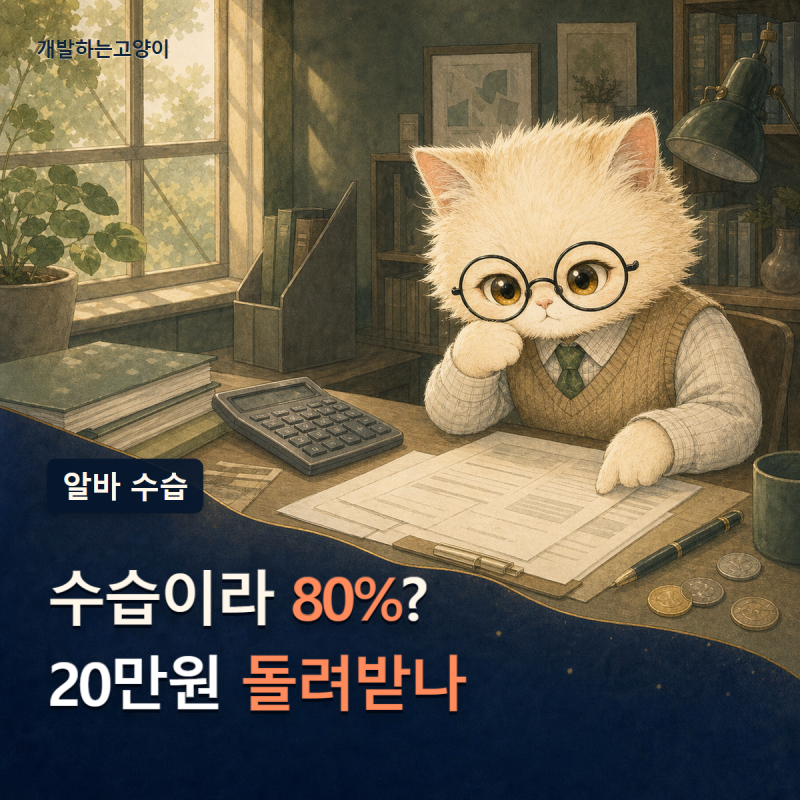 알바 수습기간 급여 80%, 100시간이면 20만6,400원 돌려받을까