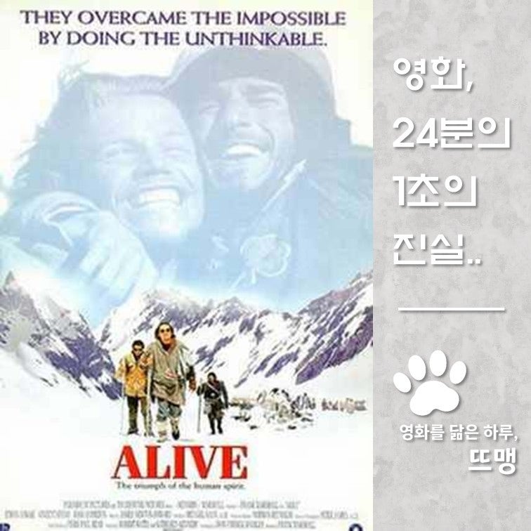 얼라이브 - Alive, 1993 / 영하 40도의 안데스 산맥에 추락한 비행기! 굶주림 속에서 72일 동안 버....