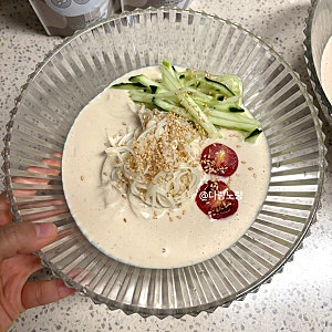 두부 콩국수 만들기, 땅콩버터 한 스푼의 차이