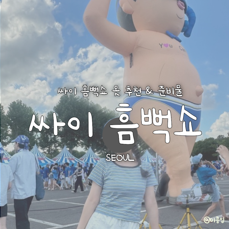 [서울] 유교걸의 싸이 흠뻑쇼 옷 추천 & 흠뻑쇼 준비물
