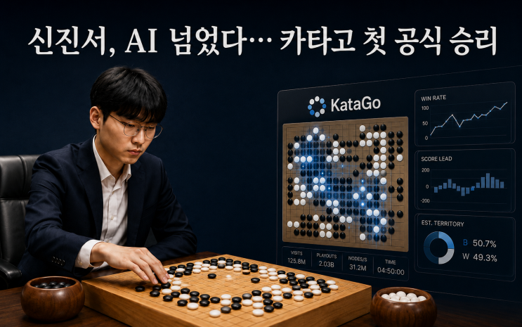 바둑 <b>카타고</b> 이기다] 2점 접바둑으로 현존 최강 <b>카타고</b>에 첫... 