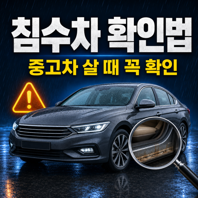 침수차 확인 방법 7가지｜카히스토리에 안 나오는 차량까지 구별하는 법