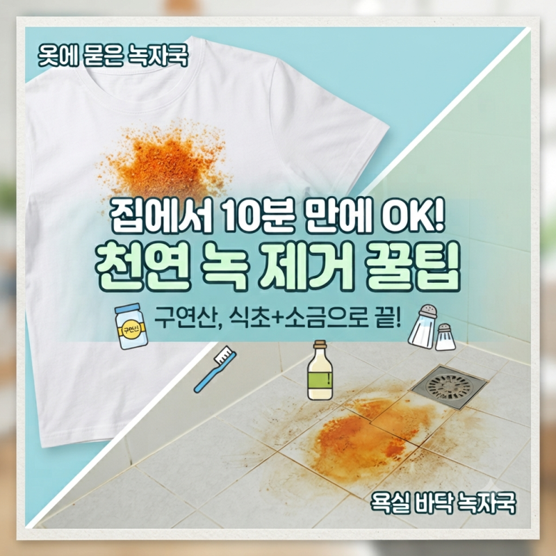 [내궁내찾] 지워지지 않는 녹자국, 녹자국 스프레이 없이 깔끔하게 해결하는 법