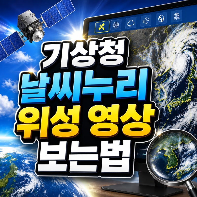 기상청 날씨누리 위성 영상 확인 방법 정리
