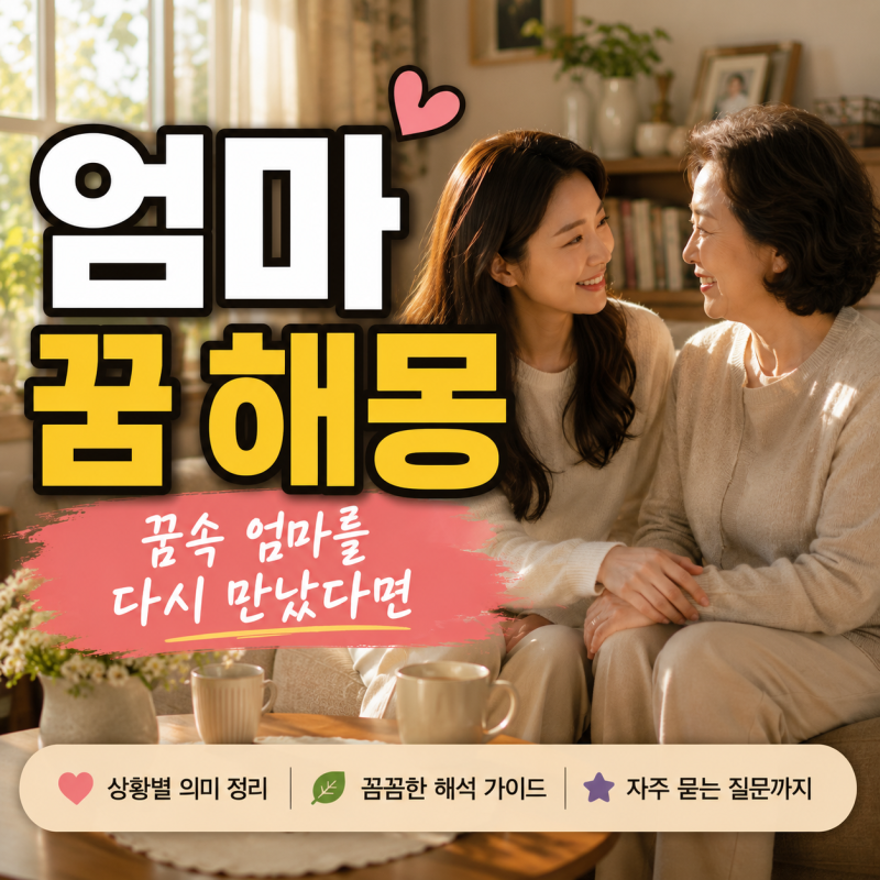 엄마 꿈 해몽, 꿈속 엄마를 다시 만났다면