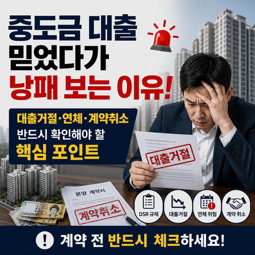 중도금 대출 믿었다가 낭패 보는 이유
