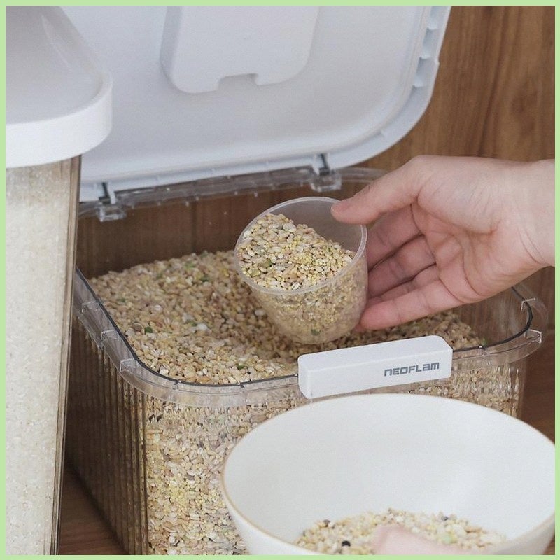 네오플램 원터치 쌀통으로 5kg 쌀 깔끔하게 보관한 후기