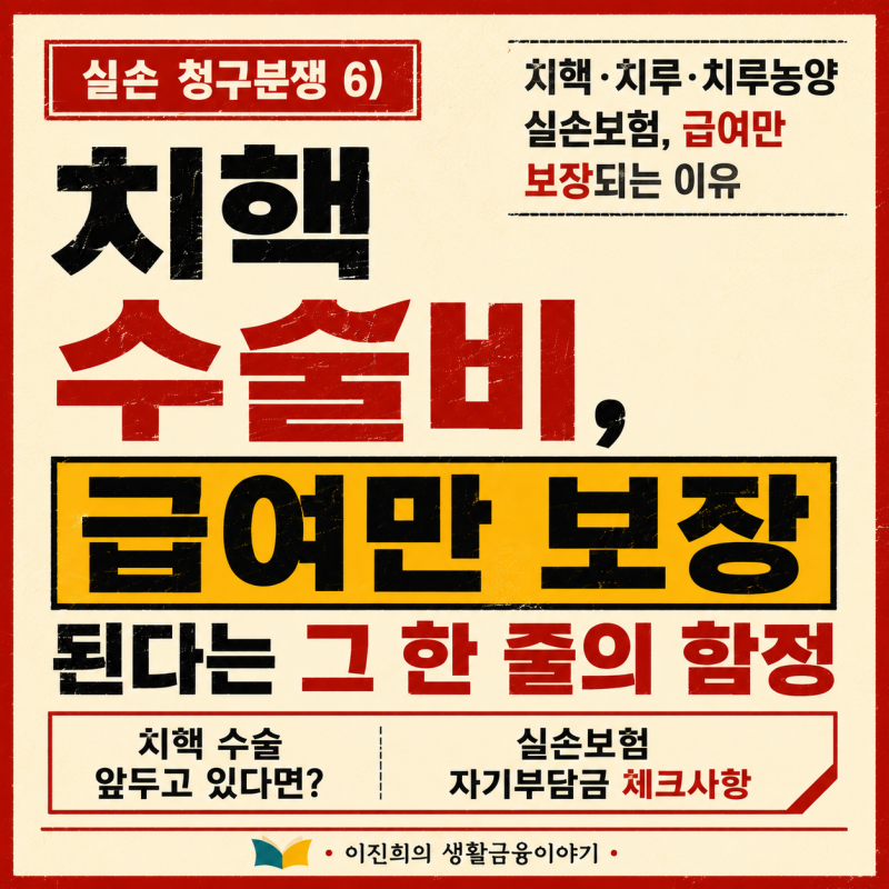 실손 청구분쟁 6) 치핵 수술비, 급여만 보장된다는 그 한 줄의 함정
