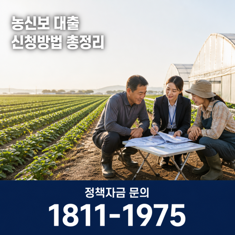 농신보 대출 신청방법, 농업인이라면 꼭 알아야 할 보증제도