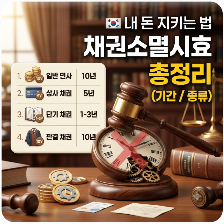 채권소멸시효 뜻과 기간 종류별 총정리