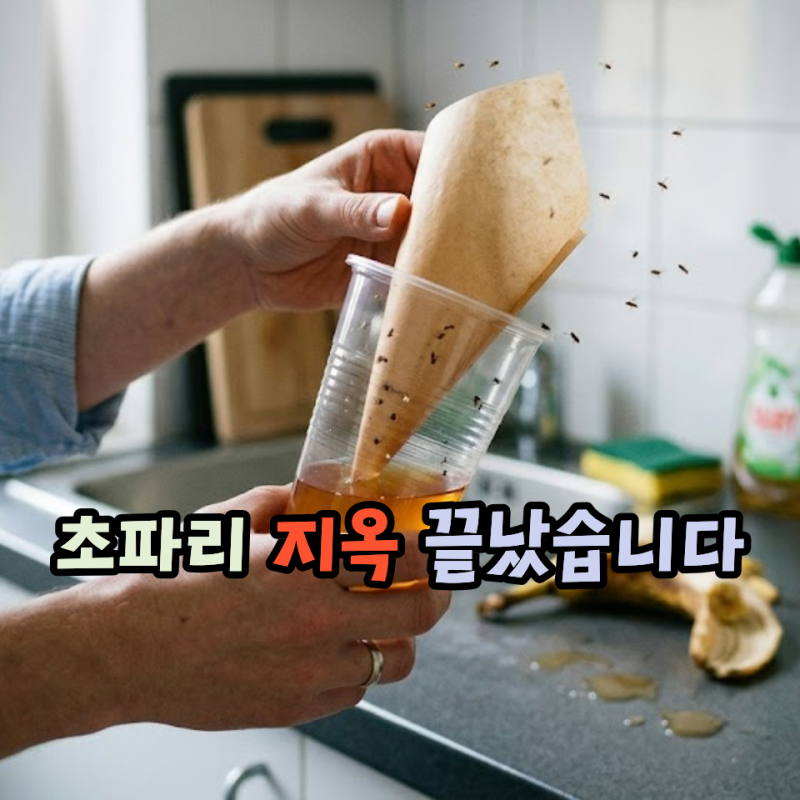 초파리 없애는법, 다이소 안 가도 됩니다… 집에 있는 "이것" 하나면 충분